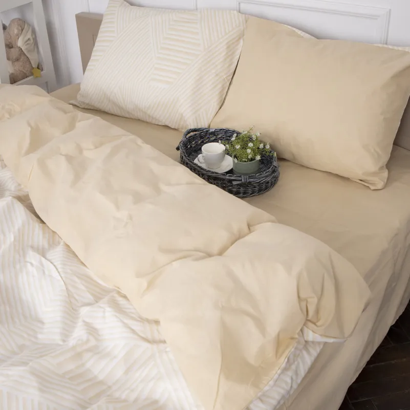 Комплект постельного белья Бязь 17-0633 Diamond Creamy - 1