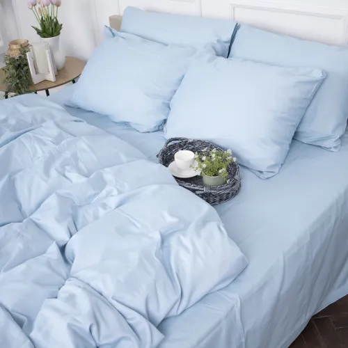 Підковдра Сатин "0842 Light Blue" - 5
