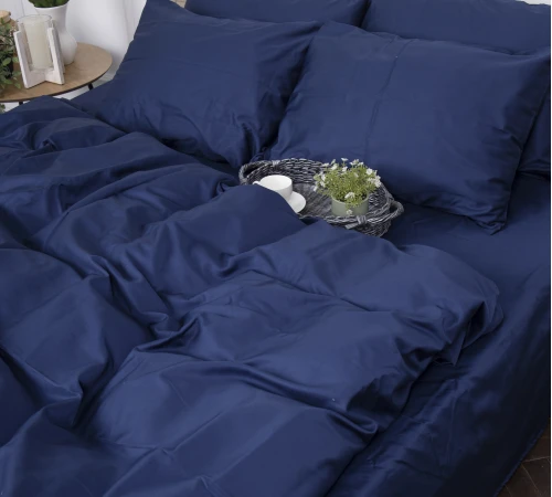 Простынь на резинке (САТИН) 4052 Ocean - высота 25 см (детские 10 см)