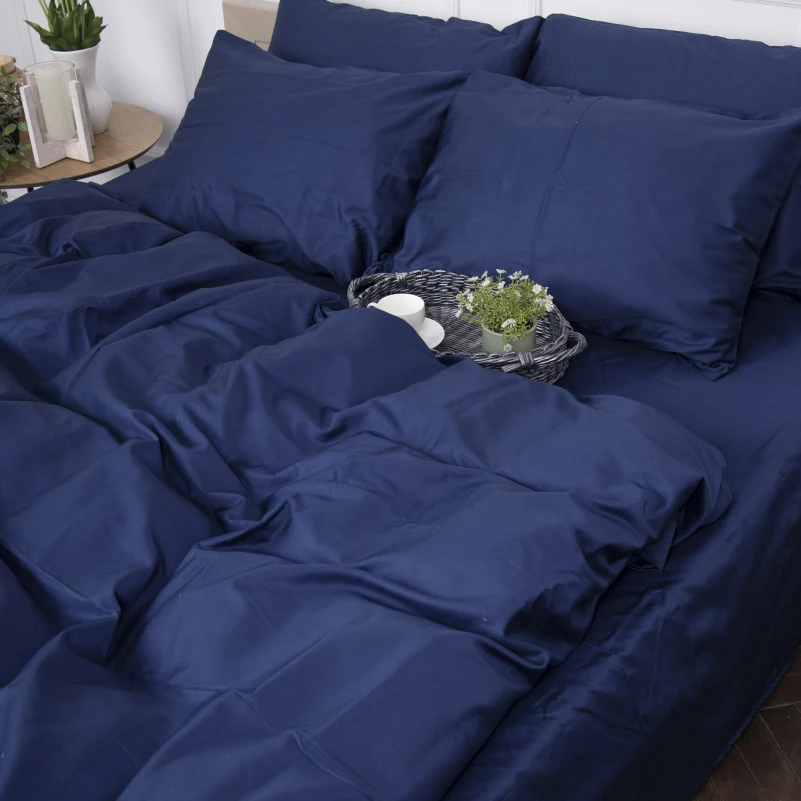 Простынь на резинке (САТИН) 4052 Ocean - высота 25 см (детские 10 см)