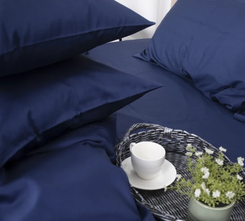 Простынь на резинке (САТИН) 4052 Ocean - высота 25 см (детские 10 см) - 2