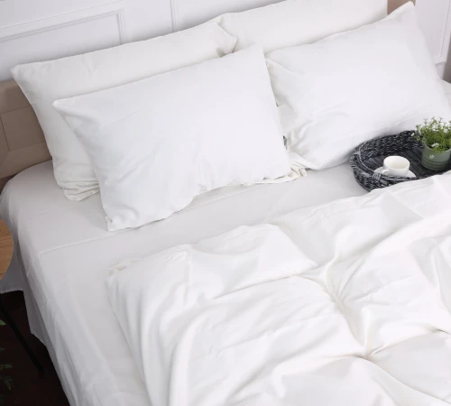 Наволочка сатинова 0001 Moko White - 2