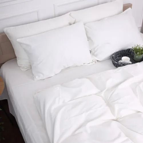 Наволочка сатиновая 0001 Moko White - 2