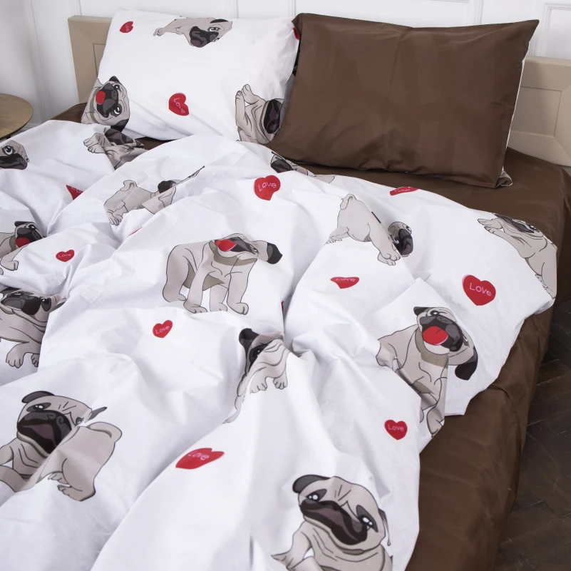 Пододеяльник Бязь 17-0566 Pug-dog