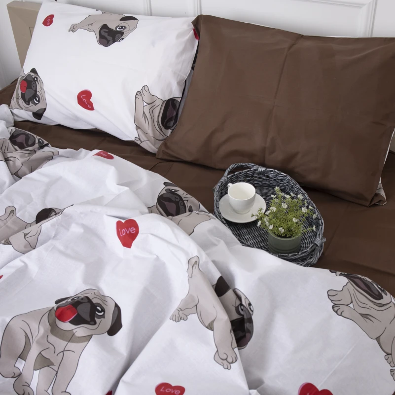 Пододеяльник Бязь 17-0566 Pug-dog - 1