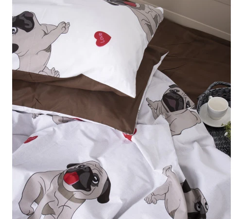 Наволочка Бязь 17-0566 Pug-dog