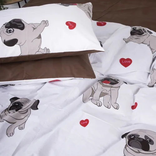 Наволочка MirSon Ranforce Elite 17-0566 Pug-dog - 2