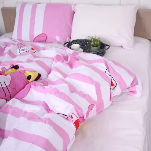 Комплект постільної білизни Бязь 17-0110 Pink Pantere - 5
