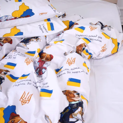 Простынь MirSon Ranforce Elite 17-0595 "Пес Патрон" - 2