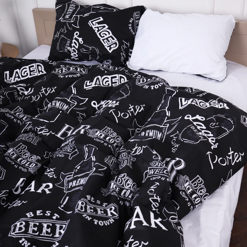 Пододеяльник Бязь 17-0510 Beer Bar blac