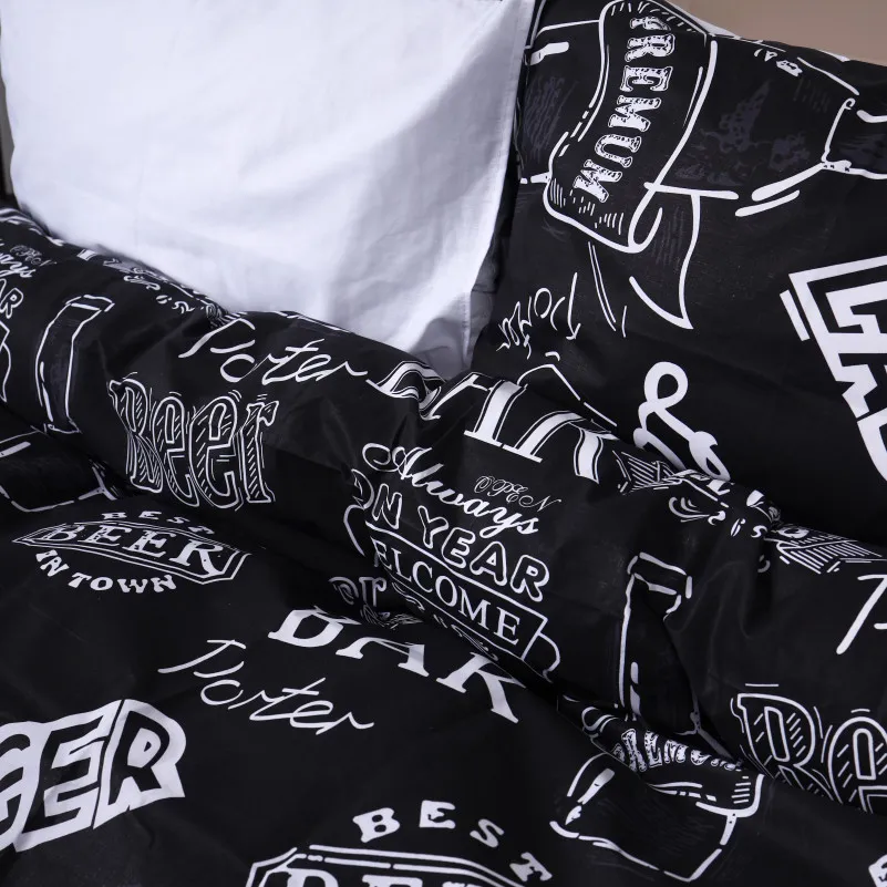 Пододеяльник MirSon Ranforce Elite 17-0510 Beer Bar blac