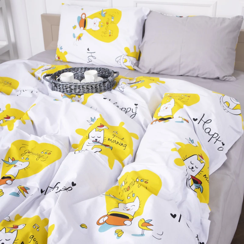 Пододеяльник Бязь 17-0574 Good Morning Cat