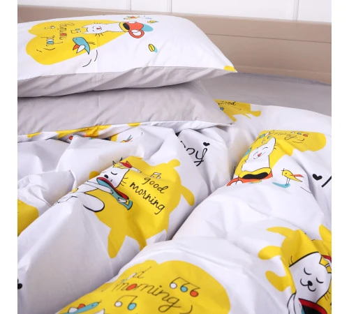 Наволочка Бязь 17-0574 Good Morning Cat