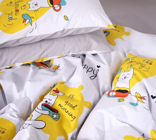 Наволочка Бязь 17-0574 Good Morning Cat - 2