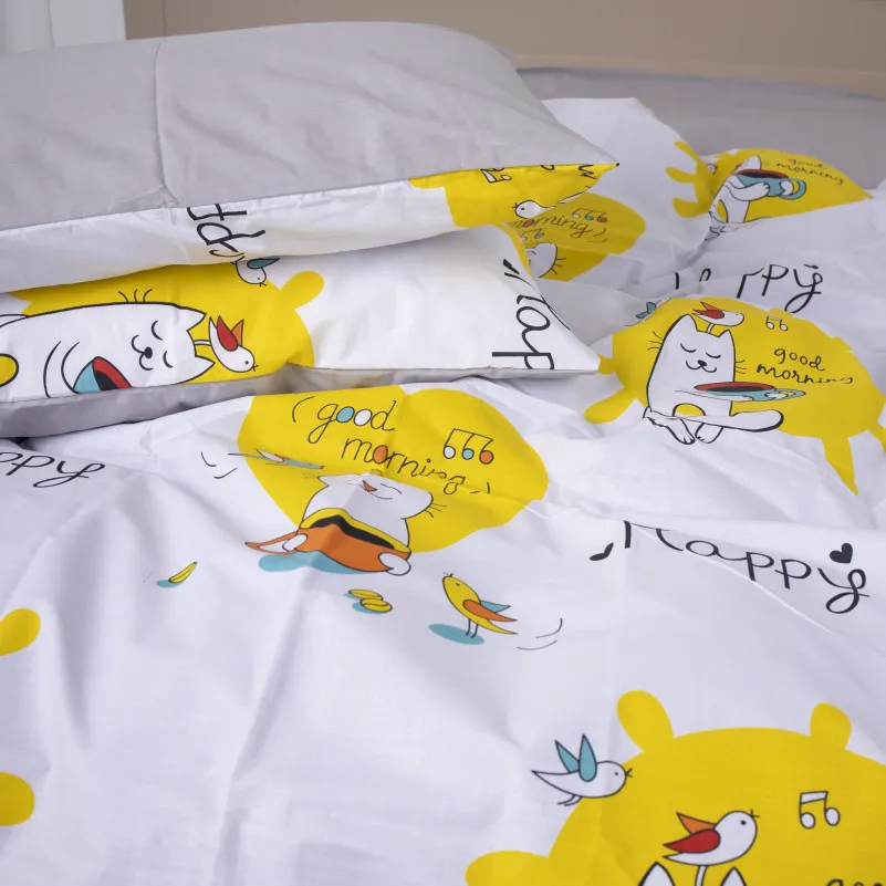 Пододеяльник Mirson Ranforce Elite 17-0574 Good Morning Cat - 2