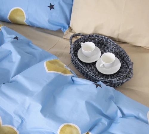 Комплект постільної білизни Бязь 17-0463 Love stories - 2