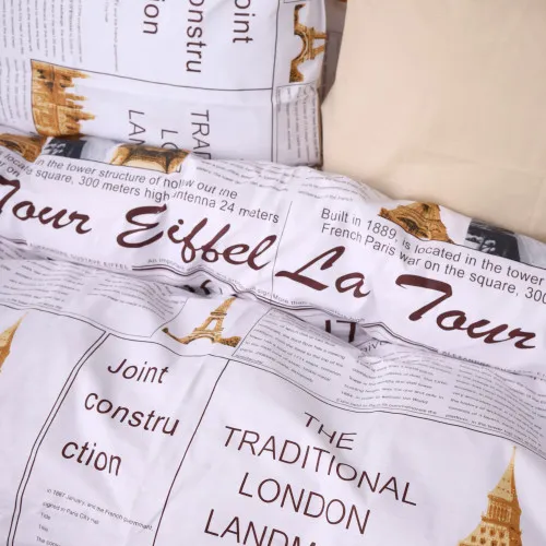 Пододеяльник MirSon Ranforce Elite 17-0409 Tradition London