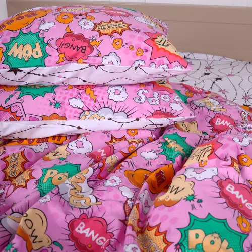 Наволочка MirSon Ranforce Elite 17-0512 Bombs pink