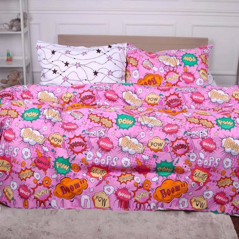 Комплект постельного белья MirSon Ranforce Elite 17-0512 Bombs pink