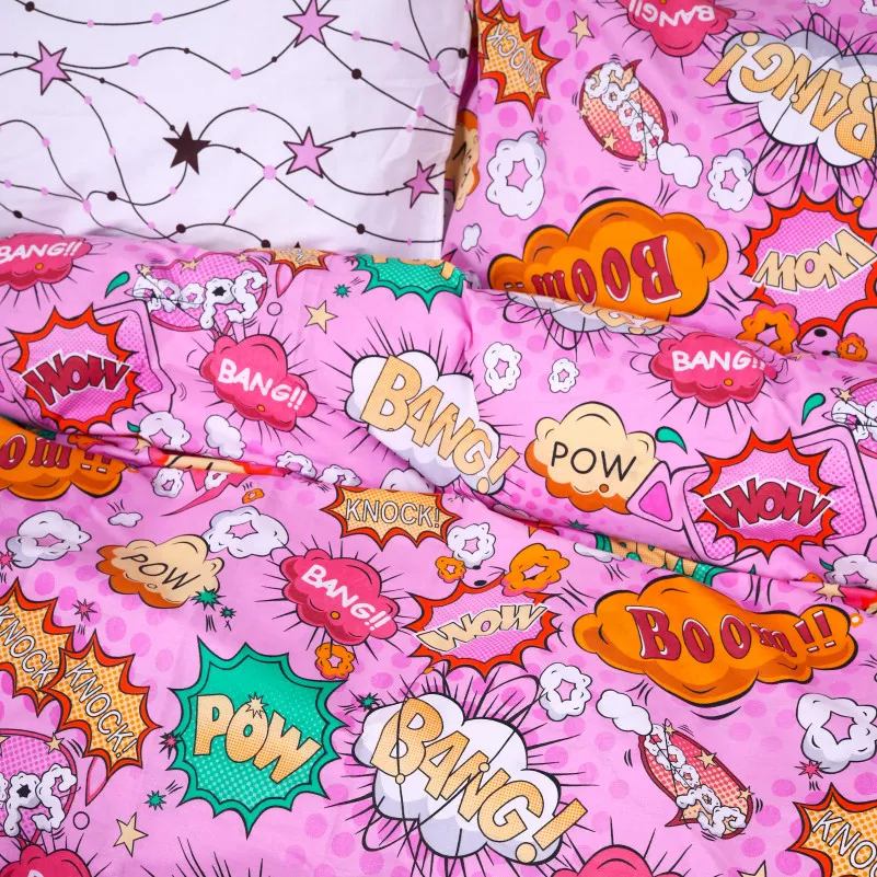 Комплект постельного белья MirSon Ranforce Elite 17-0512 Bombs pink - 1