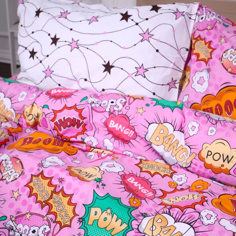 Наволочка Бязь 17-0512 Bombs pink - 3