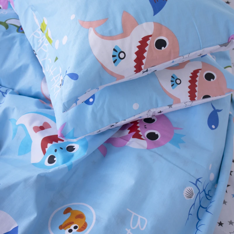 Наволочка Бязь 17-0521 Sharks blue