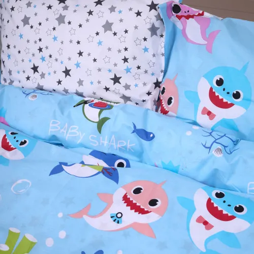 Комплект постельного белья MirSon Ranforce Elite 17-0521 Sharks blue - 2