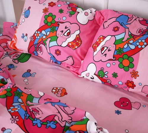Комплект постільної білизни Бязь 17-0261 Trolli - 2