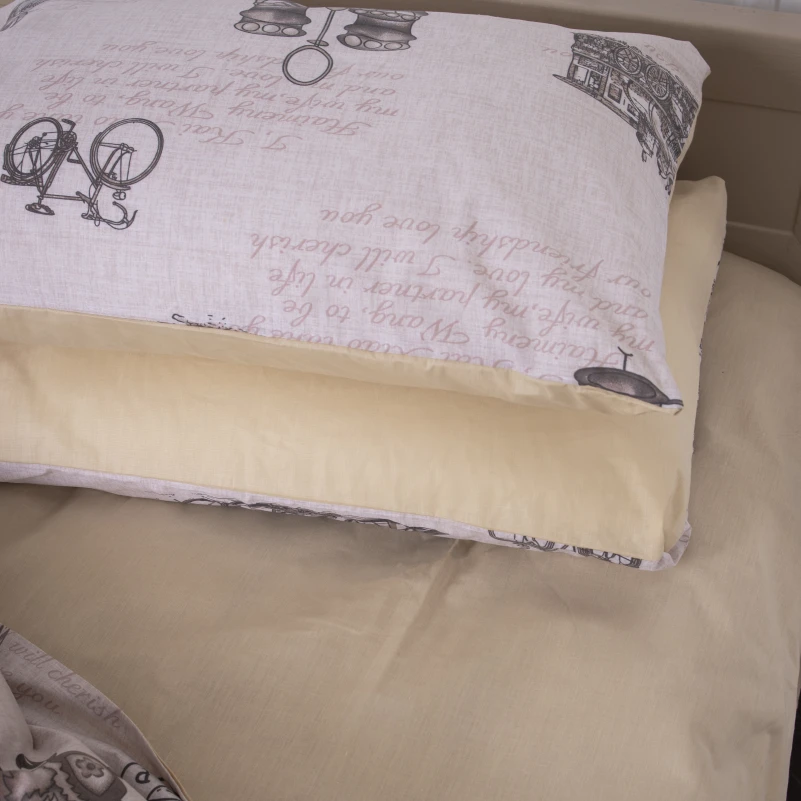 Комплект постільної білизни Бязь 17-0376 Bordeaux - 5