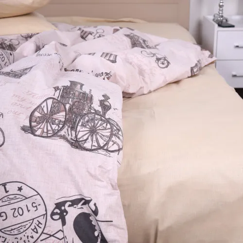 Простынь MirSon Ranforce Elite 17-0376 Bordeaux