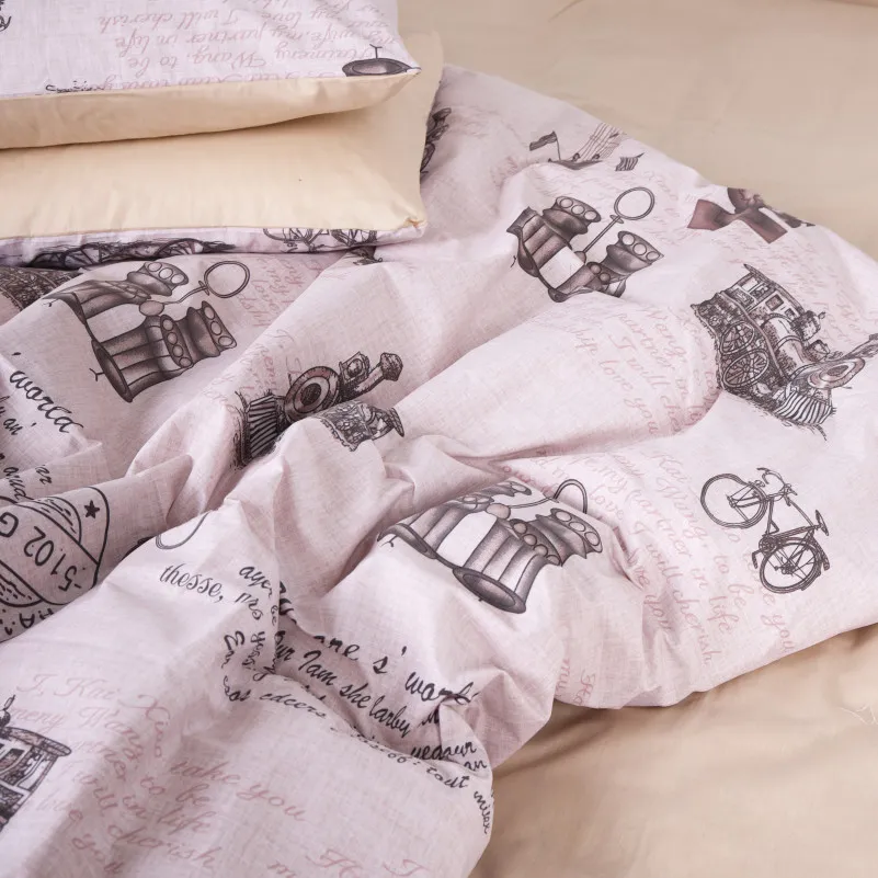 Пододеяльник MirSon Ranforce Elite 17-0376 Bordeaux - 3