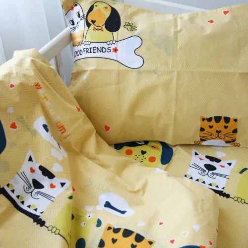 Пододеяльник Детский Бязь Kids Time 17-0517 -1 Cat-dog - 2
