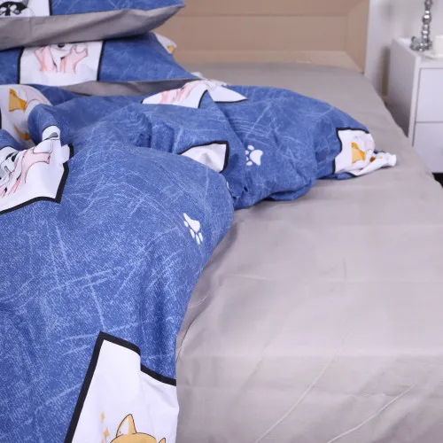 Простынь MirSon Ranforce Elite 17-0575 Husky Dog