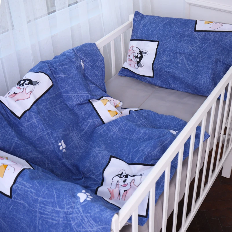 Комплект постільної білизни Дитячий Бязь Kids Time 17-0575 Husky Dog - 2