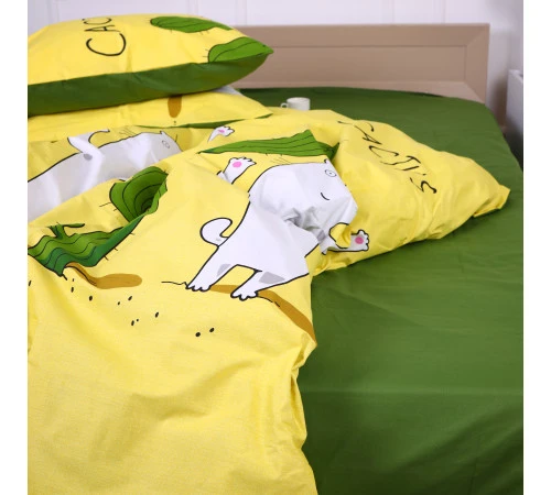 Простирадло MirSon Ranforce Elite 17-0372 Cactus