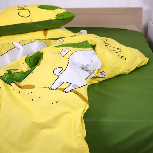 Простынь MirSon Ranforce Elite 17-0372 Cactus