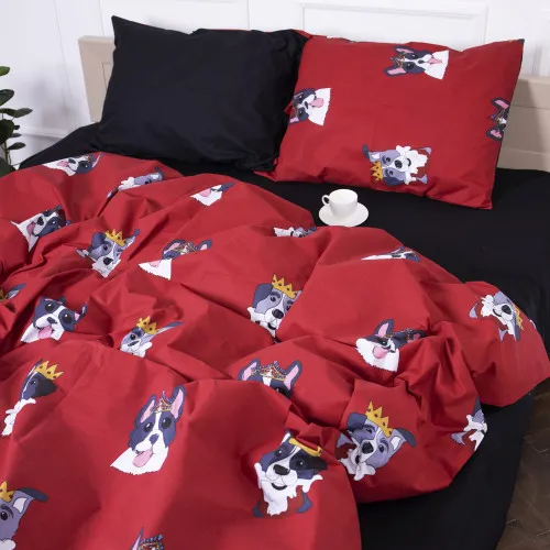 Комплект постельного белья Бязь 17-0568 Kings of dogs