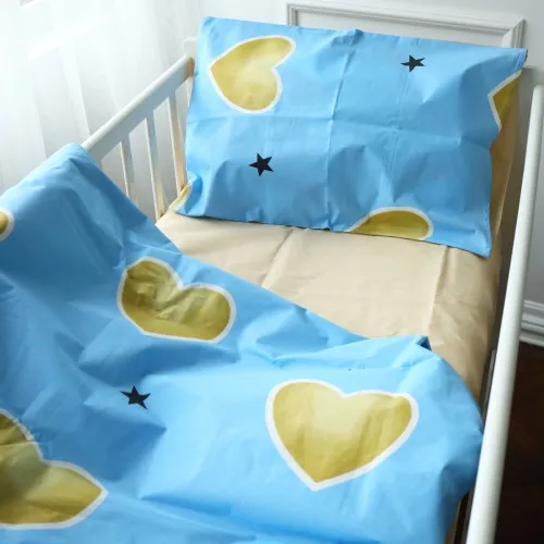 Комплект постельного белья Детский Бязь Kids Time 17-0463 Love stories