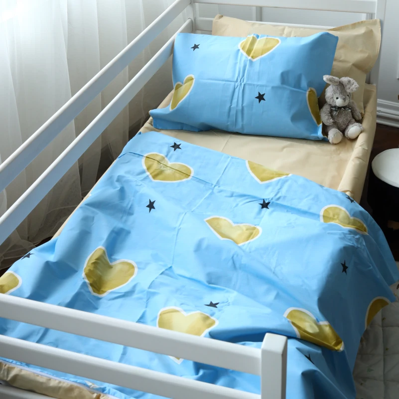 Простирадло на гумці (бязь) Kids Time 17-0463 Love stories - висота 10 см - 4