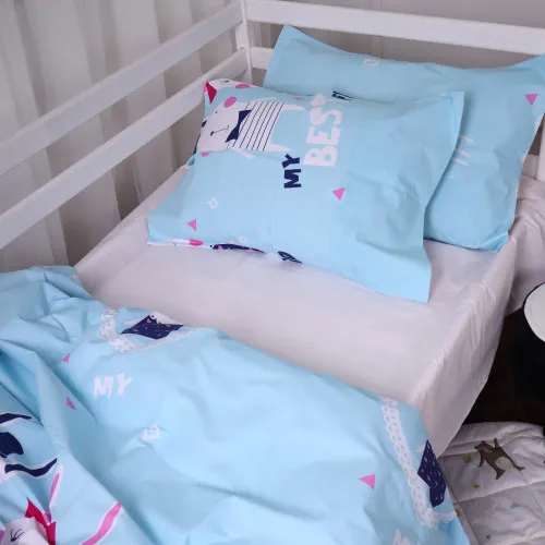 Простирадло на гумці (бязь) Kids Time - висота 10 см 17-0167 Aleyna - 2