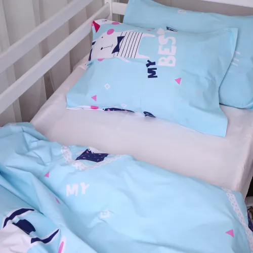 Простирадло на гумці (бязь) Kids Time - висота 10 см 17-0167 Aleyna - 4