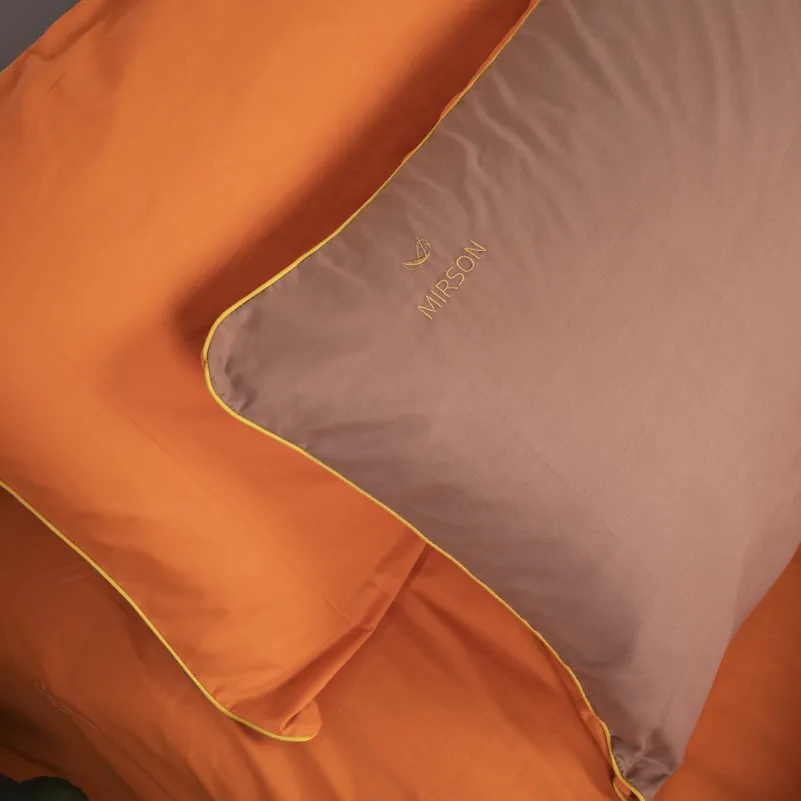 Комплект постельного белья Ranforce Elite Corner "Evelina" (13-1027 + 15-1511) - 6