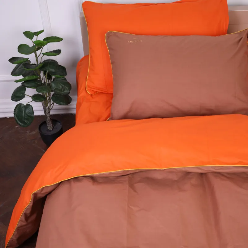 Комплект постельного белья Ranforce Elite Corner "Evelina" (13-1027 + 15-1511) - 4