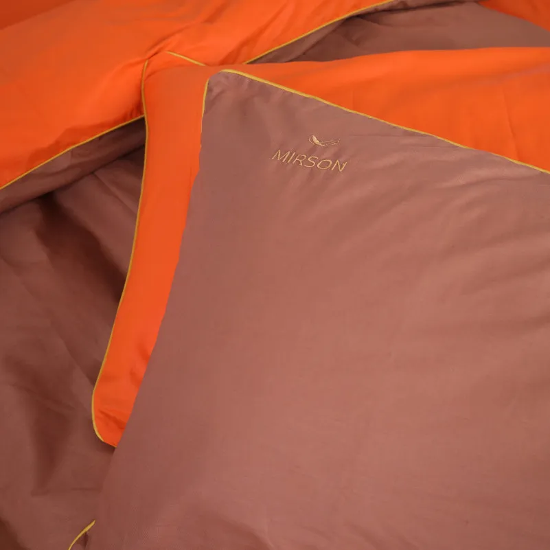 Комплект постельного белья Ranforce Elite Corner "Evelina" (13-1027 + 15-1511) - 2