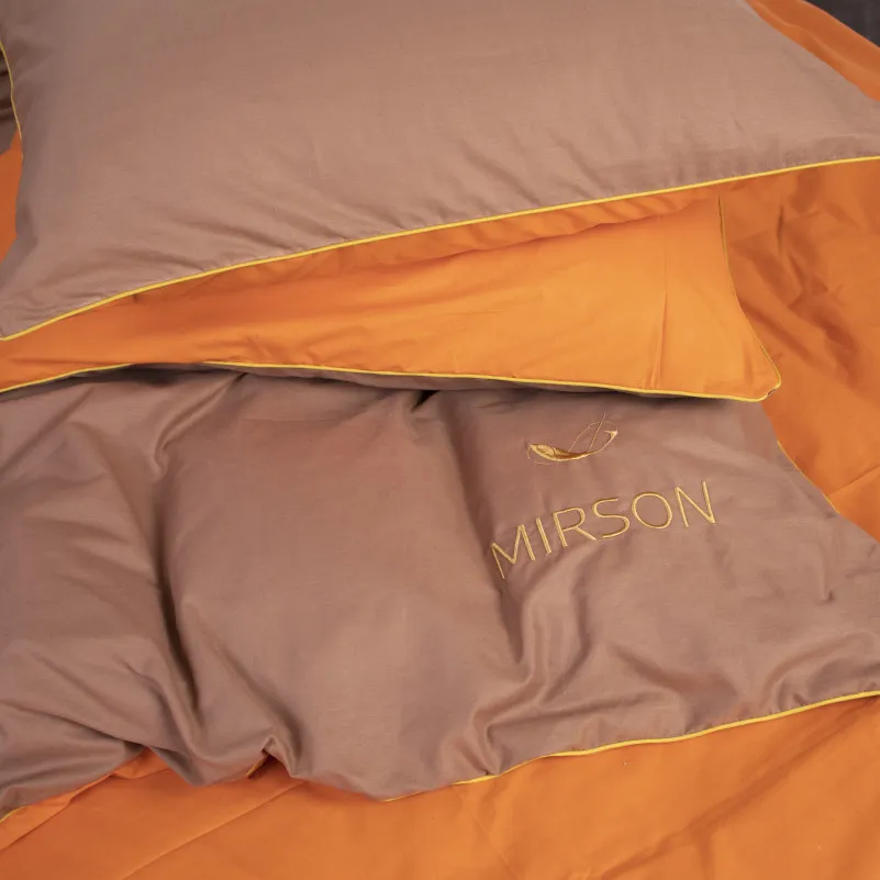 Комплект постельного белья Ranforce Elite Corner "Evelina" (13-1027 + 15-1511) - 1