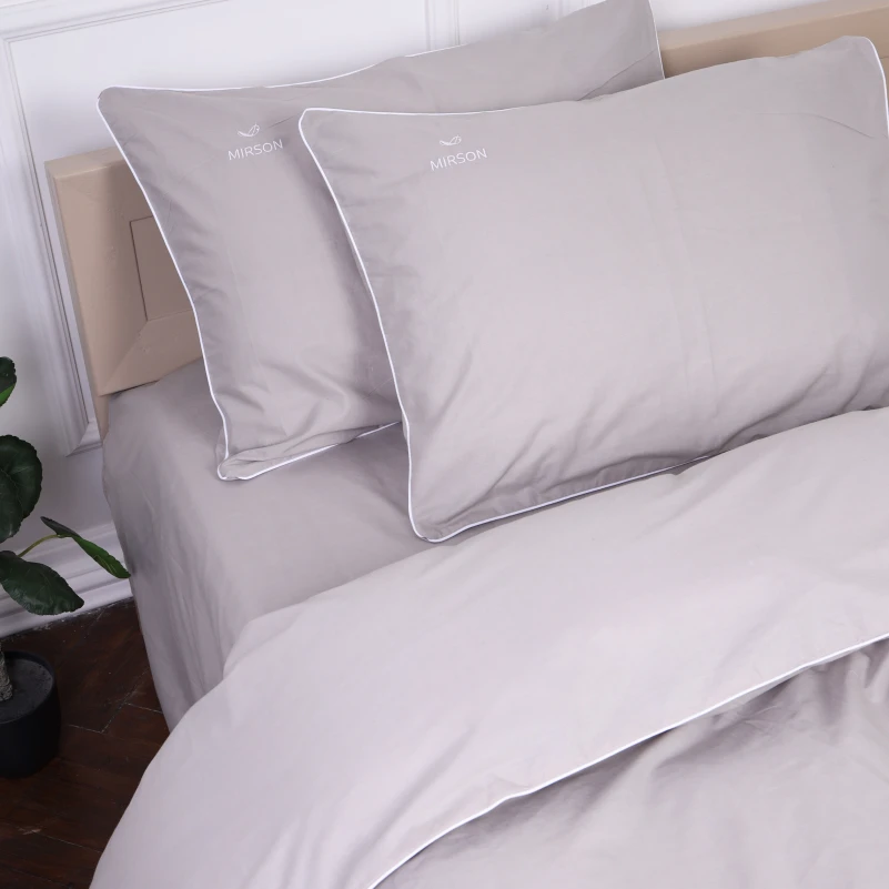 Комплект постільної білизни Ranforce Elite Corner 16-5703 "Light Gray" - 7