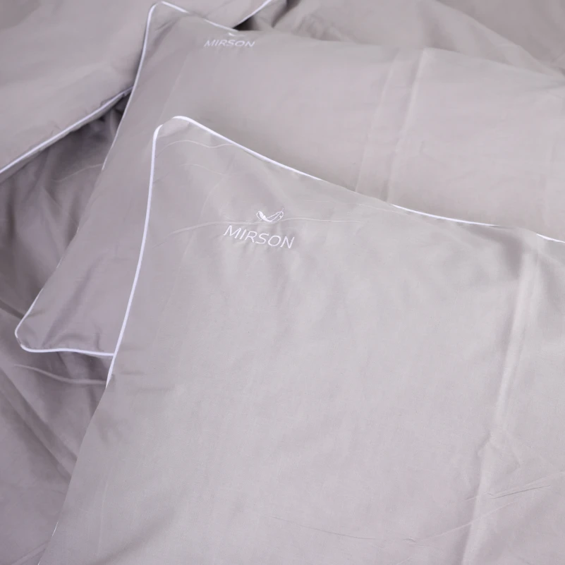 Комплект постільної білизни Ranforce Elite Corner 16-5703 "Light Gray" - 4