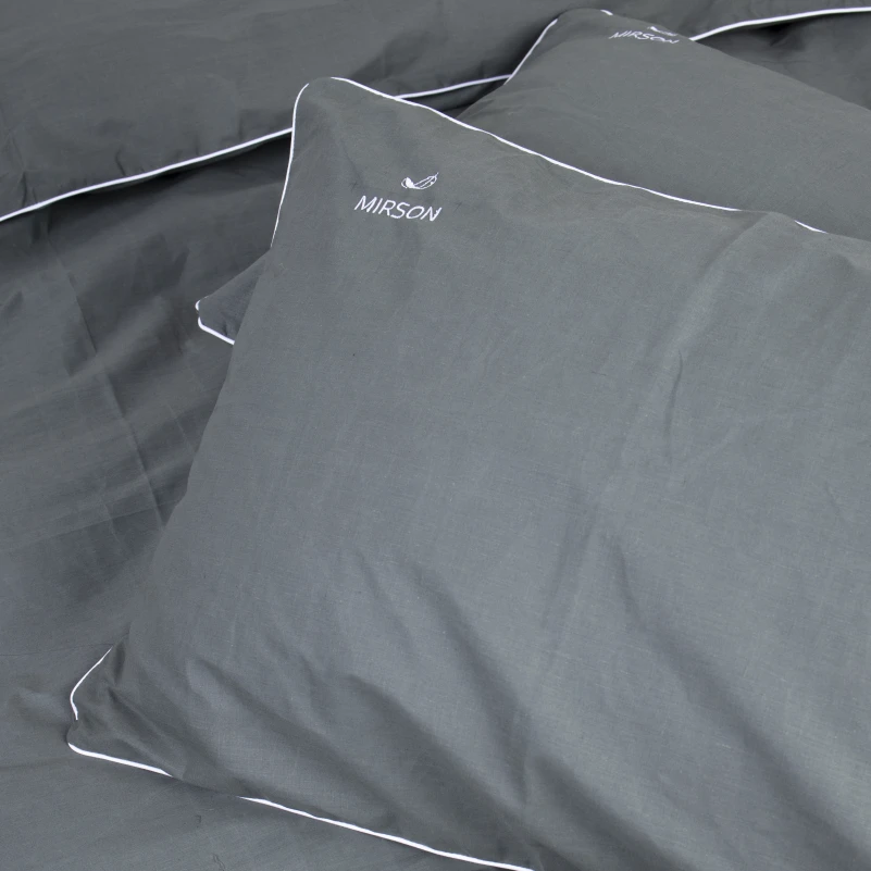 Комплект постільної білизни Ranforce Elite Corner 16-7000 "Green Grey" - 2