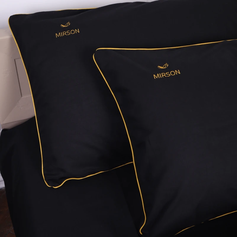 Комплект постільної білизни Ranforce Elite Corner 16-9000 Black Stone" - 7