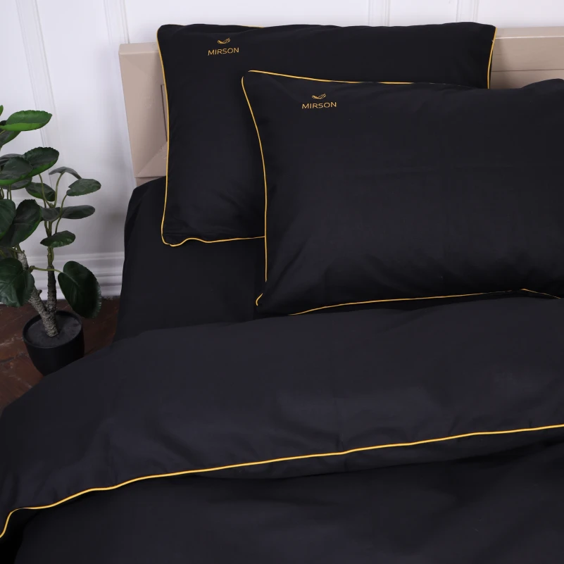 Комплект постільної білизни Ranforce Elite Corner 16-9000 Black Stone" - 6